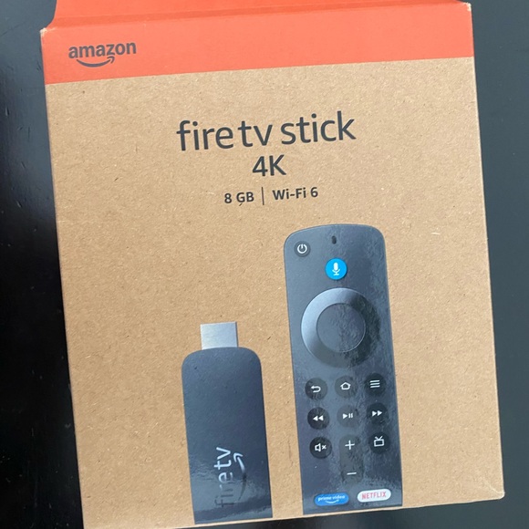 Amazon Ultra-Cinematic 4K Streaming Device - Black and Orange - Picture 1 of 2
